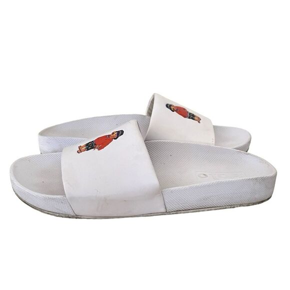 POLO RALPH LAUREN Polo Bear Cayson Slide White Slip On Mens Size 13 D - Picture 1 of 8